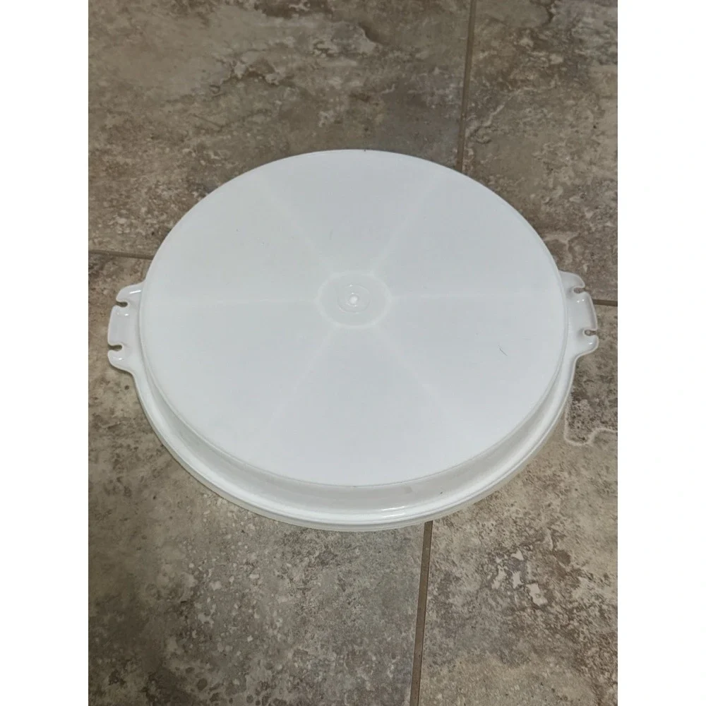 Tupperware‎ Divided Serving Tray 13 Inch White Vintage Veggie Platter 1205 1514